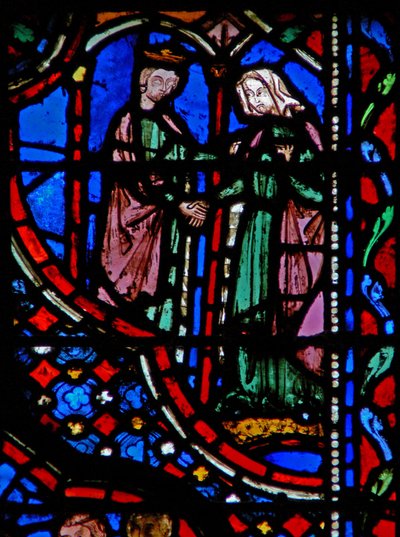 Fenster w14 David heiratet Abigail I Sam XXV 42 von French School