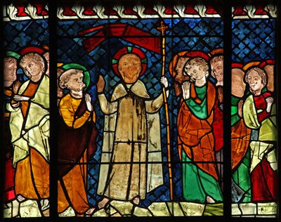 Fenster w14, Christus erscheint seinen Jüngern darstellend von French School
