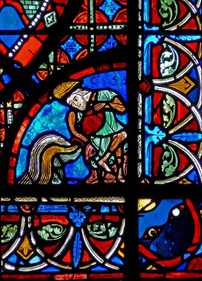 Fenster w15 Darstellung von Stiftern - Wasserträger von French School