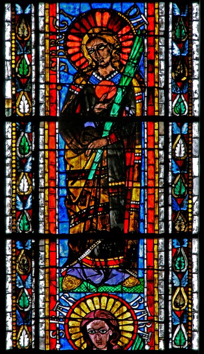 Fenster w202 mit der heiligen Brigitta von French School