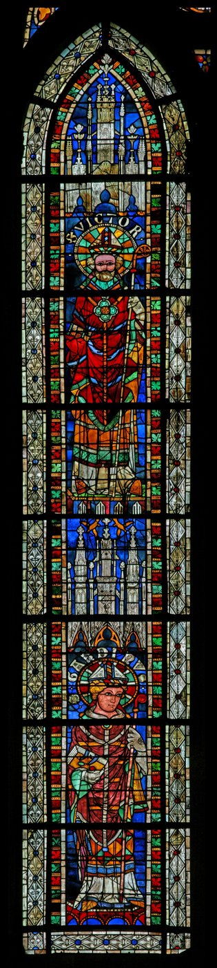 Fenster w207 mit St. Garonius und St. Victor von French School