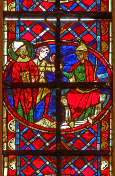 Fenster w211 zeigt St. Denis vor dem Prokonsul von French School