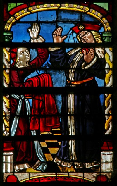 Fenster w234 zeigt Potiphar ist wütend von French School
