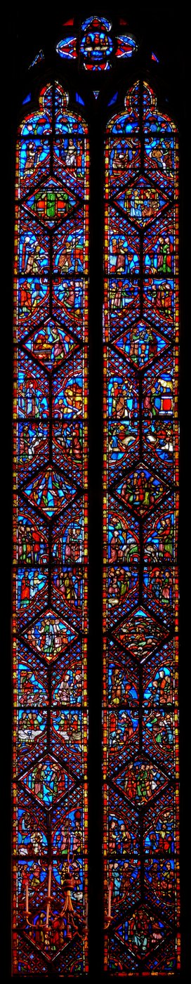 Fenster w2 die Bücher Exodus und Levitikus von French School