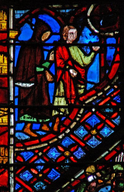 Die Israeliten brechen auf (geführt von einer Feuersäule - nicht gezeigt) von French School
