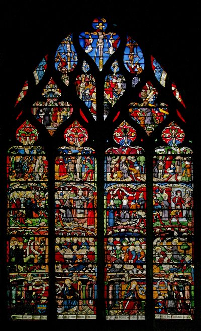 Fenster w4, Darstellung des Passionszyklus von French School