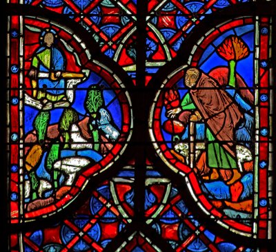 Gott bestraft diejenigen, die den Weinberg plündern. Jesaja 3:14-15 von French School
