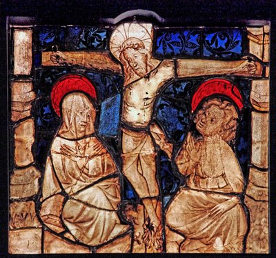 Fenster w7, Darstellung der Kreuzigung aus der Kirche von Betton, Bretagne von French School