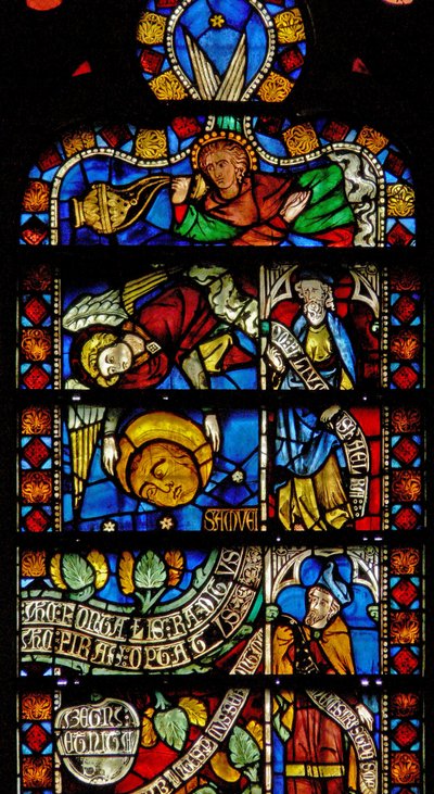 Fenster w8, Details des Baums des Lebens von French School