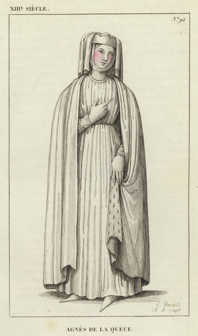 XIII Jahrhundert, Agnes de la Queue von French School