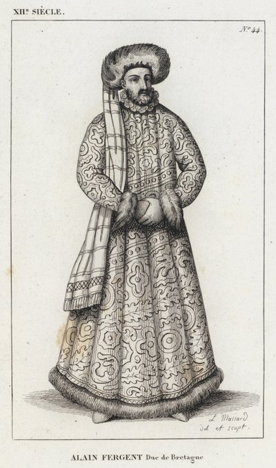 XII Jahrhundert, Alain Fergent, Herzog der Bretagne von French School