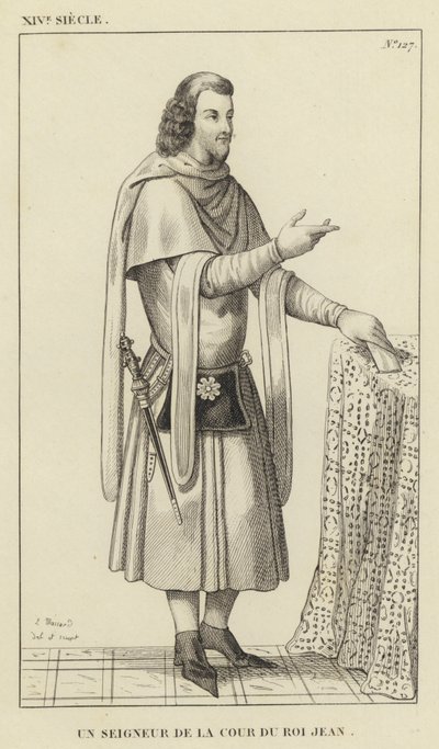 XIV Jahrhundert, Ein Herr am Hof von König Johann von French School