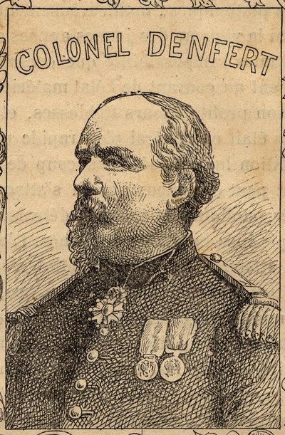 Porträt des französischen Oberst Pierre Philippe Denfert-Rochereau - 1870-71 von French School