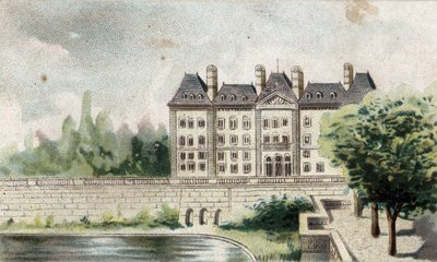 Ansicht des Schlosses von Meudon (Seine und Oise) von French School