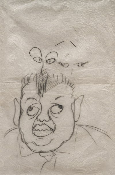 Porträt von Diego Rivera von Frida Kahlo