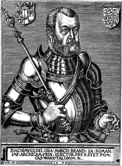 Porträt von Joachim II. Hector 1505-1571, Kurfürst von Brandenburg, 1570 von Friderich