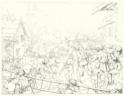 Illustration zu Schillers Lied von der Glocke von Friedrich August Moritz Retzsch