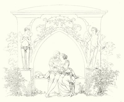 Illustration für Schillers Lied von der Glocke (Gravur) von Friedrich August Moritz Retzsch