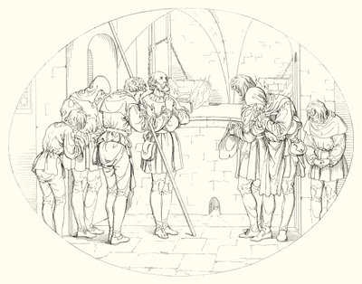 Illustration für Schillers Lied von der Glocke (Gravur) von Friedrich August Moritz Retzsch
