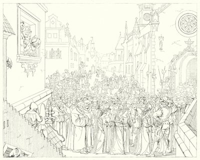 Illustration zu Schillers Lied von der Glocke von Friedrich August Moritz Retzsch