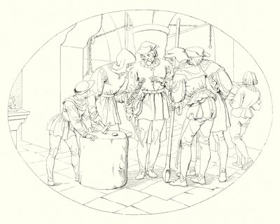Illustration zu Schillers Lied von der Glocke von Friedrich August Moritz Retzsch
