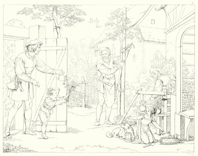Illustration zu Schillers Lied von der Glocke von Friedrich August Moritz Retzsch