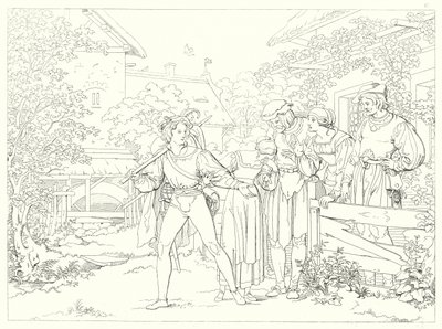 Illustration zu Schillers Lied von der Glocke von Friedrich August Moritz Retzsch