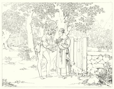 Illustration zu Schillers Lied von der Glocke von Friedrich August Moritz Retzsch