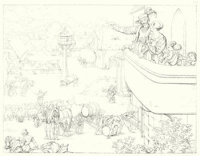 Illustration zu Schillers Lied von der Glocke von Friedrich August Moritz Retzsch