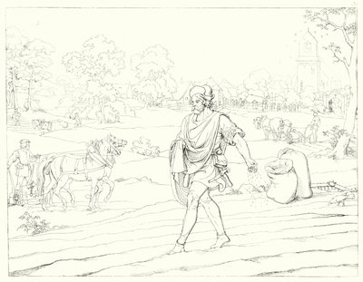 Illustration zu Schillers Lied von der Glocke von Friedrich August Moritz Retzsch