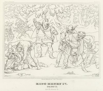König Heinrich IV., Teil I, Akt II, Szene 2 von Friedrich August Moritz Retzsch