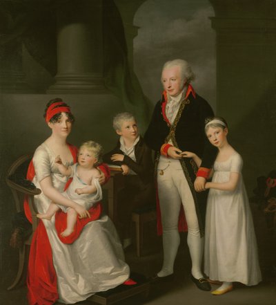 Marc Andre Souchay (1759-1814) und seine Familie, ca. 1805 von Friedrich Carl Groger