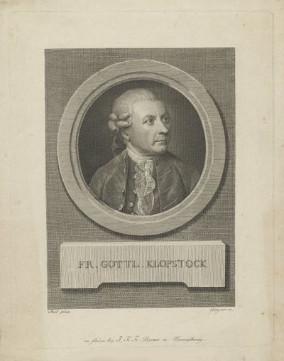 Porträt von Friedrich Gottlieb Klopstock von Friedrich Christian Gottlieb Geyser