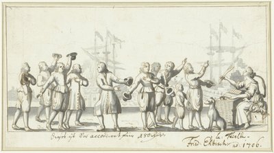 Allegorie auf die Friedensverhandlungen im Jahr 1706 (?) von Friedrich Ebisch