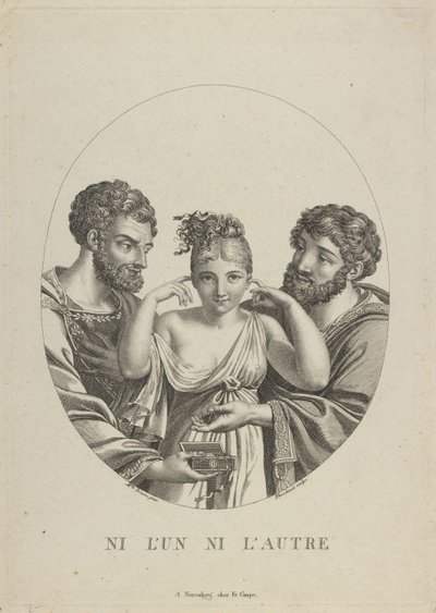 Keiner der beiden Ni LUn, Ni LAutre, frühes 19. Jahrhundert von Friedrich Fleischmann
