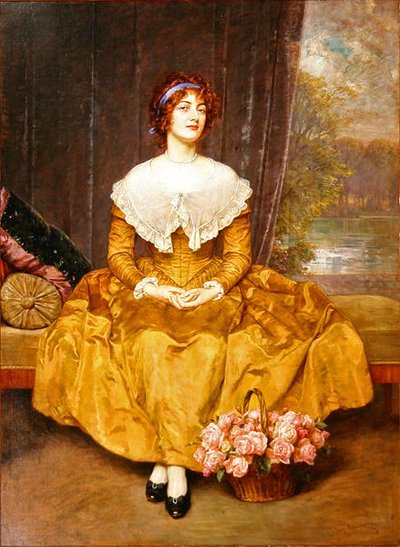 Porträt einer Dame von Friedrich Georg Papperitz