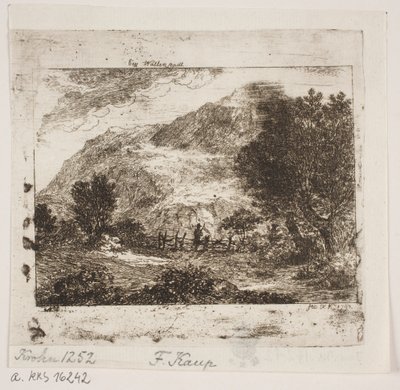 Landschaft bei Wallenstadt von Friedrich Kaup