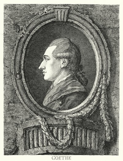 Johann Wolfgang von Goethe, deutscher Dichter, Romanautor und Dramatiker (Stich) von Friedrich Kirschner