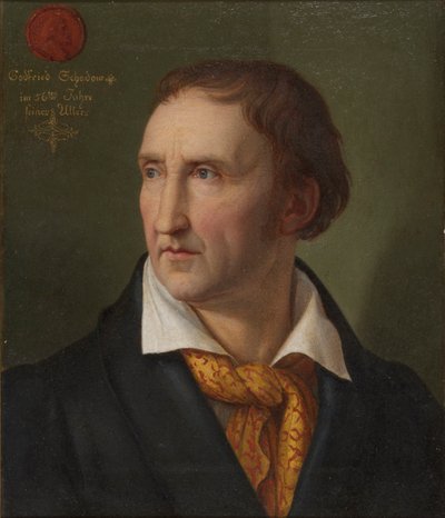 Porträt von Johann Gottfried Schadow, 1819 von Friedrich Wilhelm von Schadow