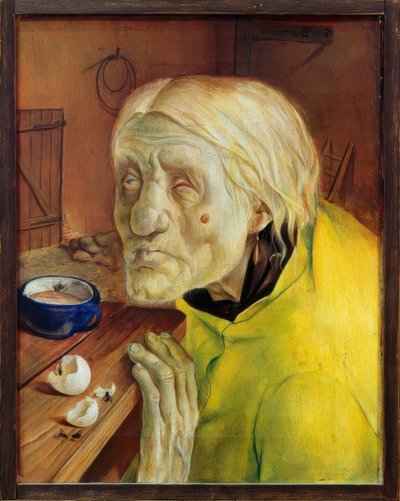 Frau Biene aus Worpswede, 87 Jahre alt von Fritz Burmann
