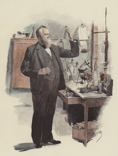 Kammersänger Albert Niemann als Chemiker von Fritz Gehrke
