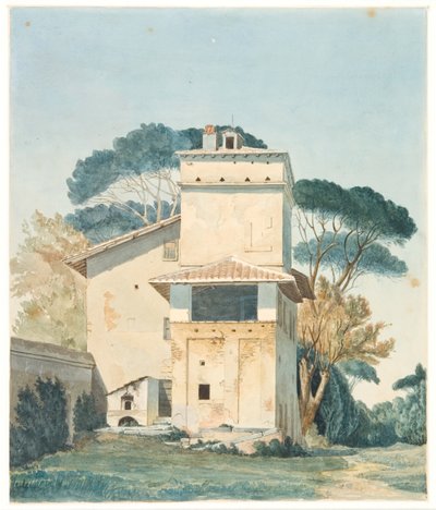 Raffaels Atelier im Garten der Villa Borghese. Rom von Fritz Petzholdt