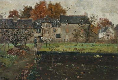 Französischer Bauernhof von Fritz Thaulow