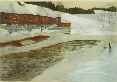 Lysaker Fluss von Fritz Thaulow