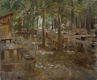 Alter Biergarten von Fritz von Uhde