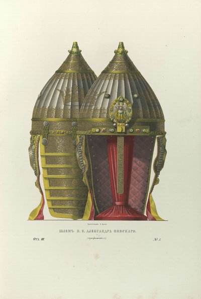 Helm von Alexander Newski, 1840er Jahre von Fyodor Grigoryevich Solntsev