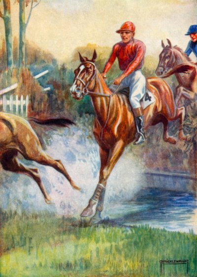 Illustration für Black Beauty (Farblithografie) von G.P. Micklewright