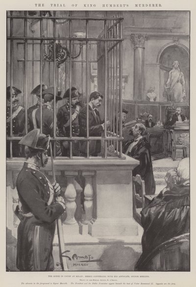 Der Prozess gegen den Mörder von König Humbert von G.S. Amato
