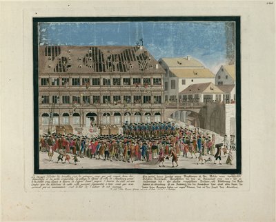 Der Sturm auf das Straßburger Rathaus am 21. Juli 1789, ca. 1790 von G. Devere