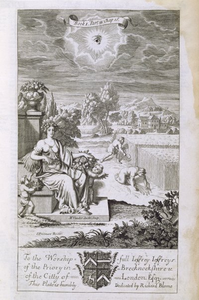Das Auge Gottes beobachtet die Ernte, Illustration aus Buch 1 Teil 2 Kapitel 16 von 